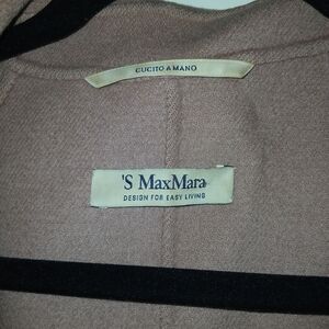 ’S MaxMara Cucito Amano Camel Coat
